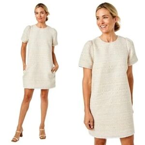 Cartolina Chloe Tweed Shift Dress